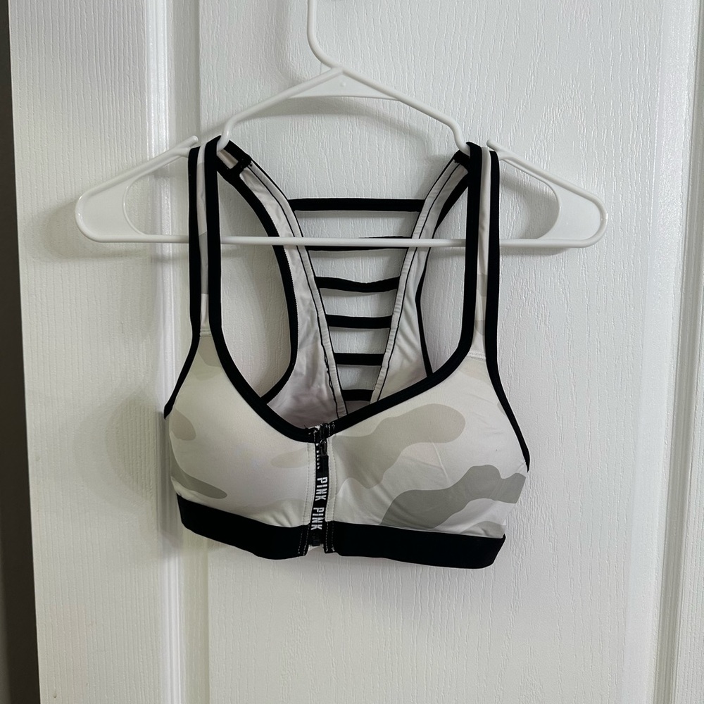 Victoria Secret Pink camo sports bra size small